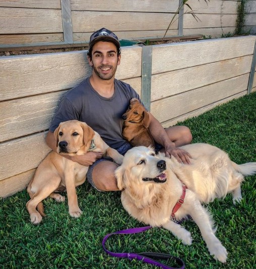 Shammi Prasad with his pets