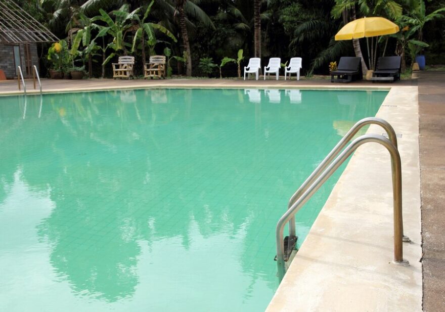 green water pool
