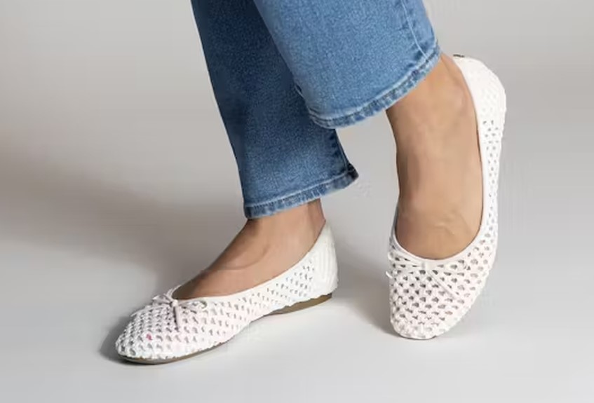 woman ballet flats