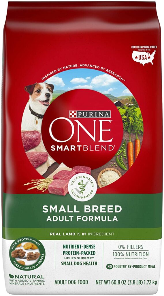 Purina ONE SmartBlend Natural Adult Lamb Dry Dog Food--(Best Dog Food for Pitbull)